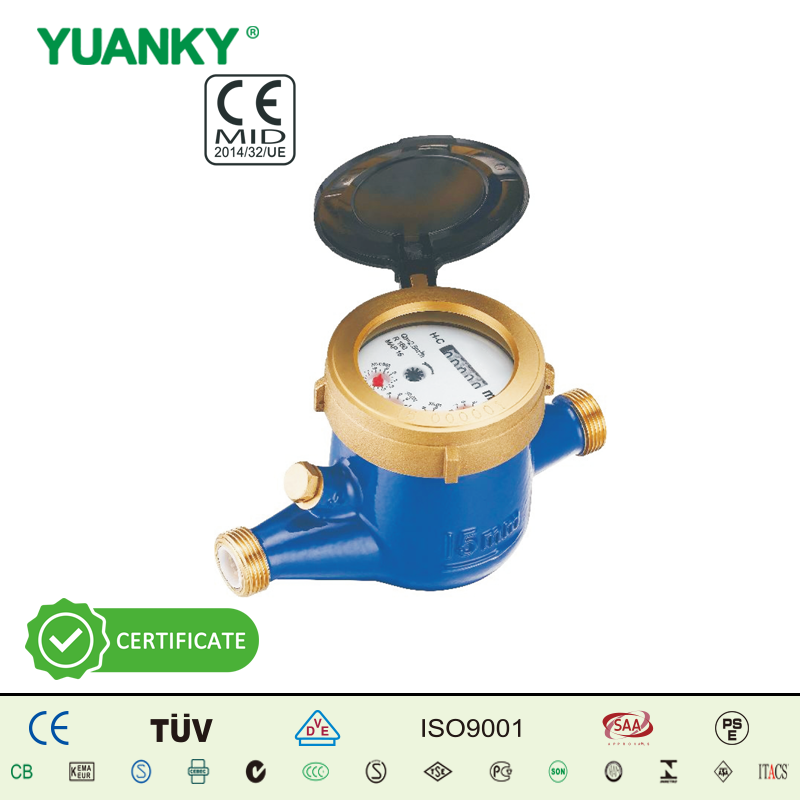 HWSY‑xxE/B (DN15‑DN50) MULTI JET SEMI LIQUID SEALED TYPE WATER METER