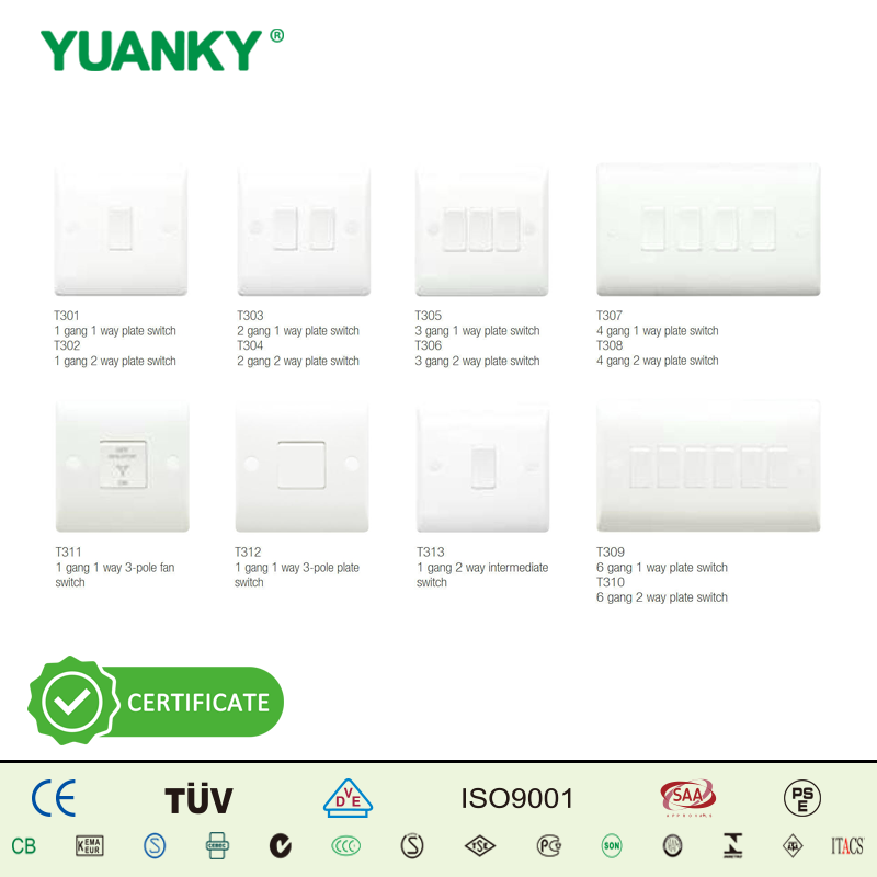 YUANKY Hot Selling T Range Switch Socket