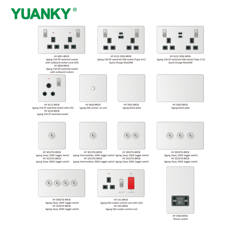 Z&oacute;calo vendedor caliente del interruptor de la gama HY de YUANKY