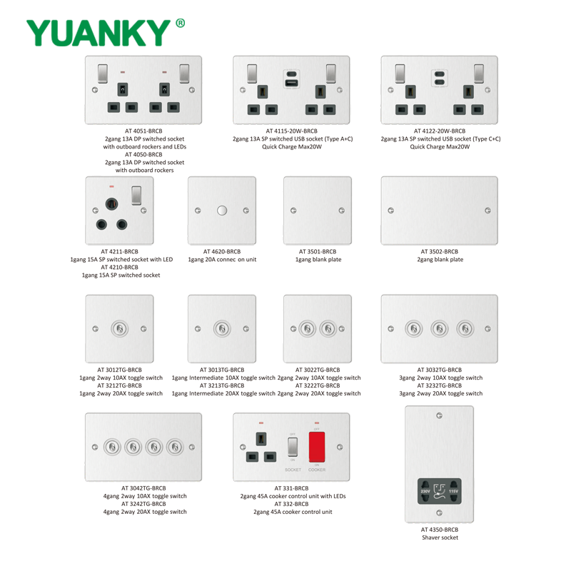 YUANKY Hot Selling AT Range Switch Socket