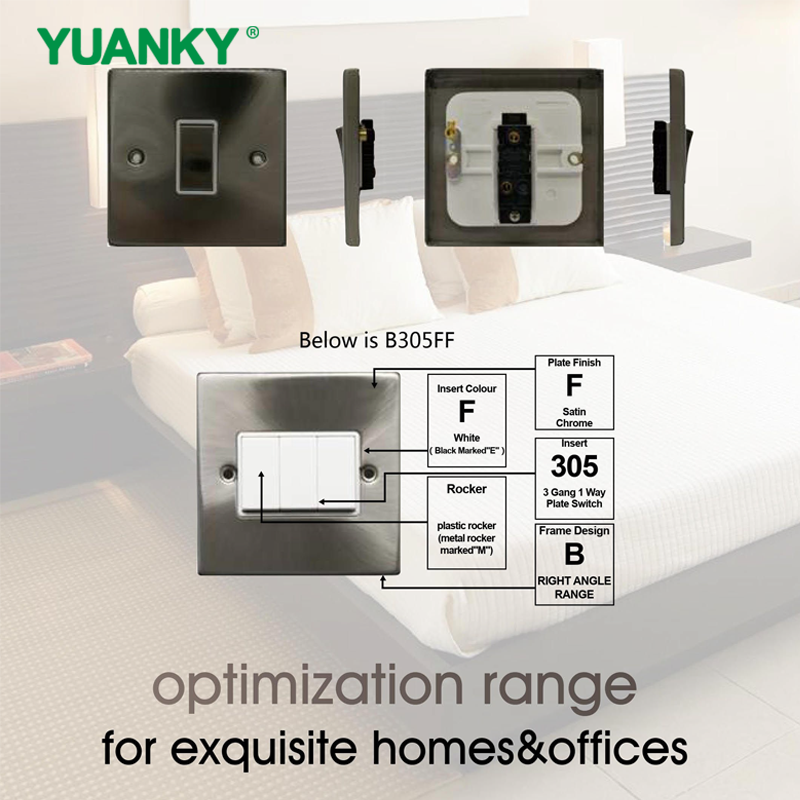 YUANKY Hot Selling B Range Switch Socket