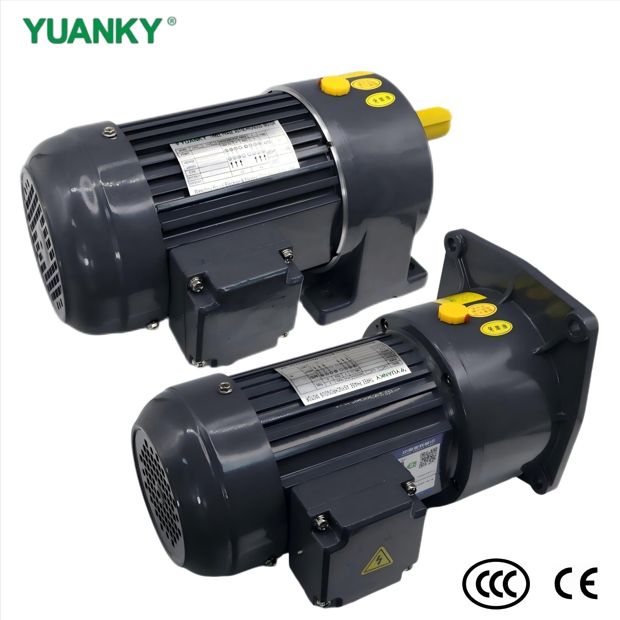 Motorreductor de desaceleraci&oacute;n de CA trif&aacute;sico serie YUANKY CH/CV
