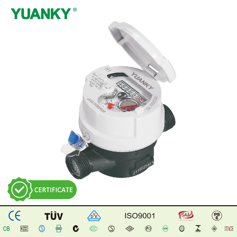 YUANKY HWSG‑xxD3/S/RLN1 (DN15‑DN20) TEK H&Uuml;ZMELİ KURU TİP SU SAYACI