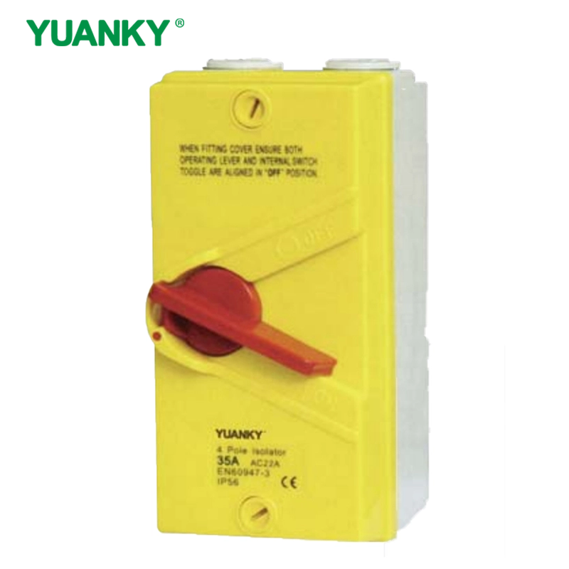 Waterproof Electrical 20A-80A UKF Series Weather Protected Isolating Switch