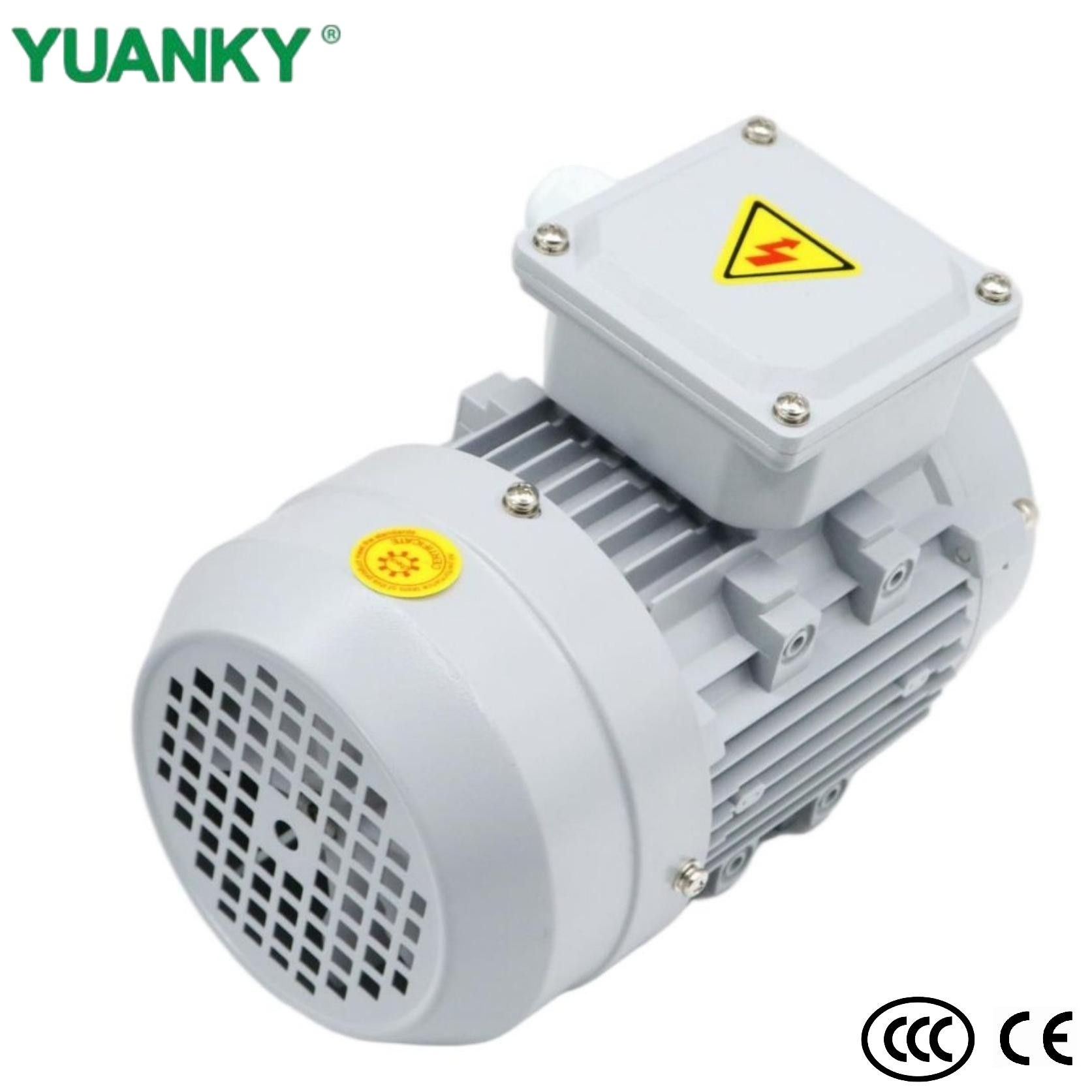 Moteur asynchrone triphas&eacute; s&eacute;rie YUANKY YS 0,18 kW-7,5 kW, moteur &agrave; induction &agrave; coque carr&eacute;e/ronde 1,69 A-14,9 A