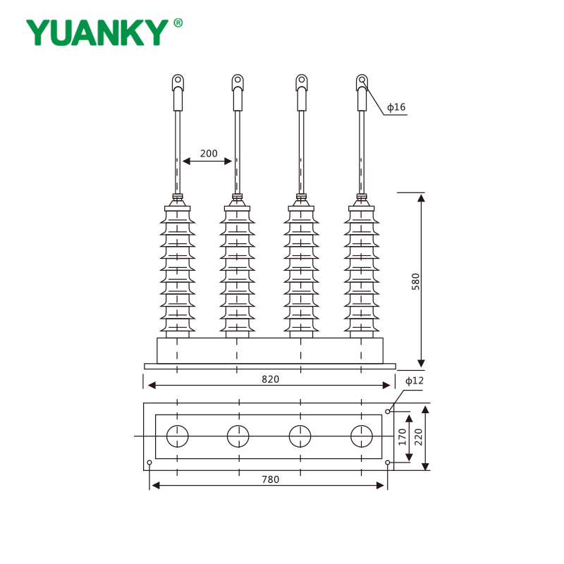 YUANKY TBP‑200 type 35kV used in cabinet