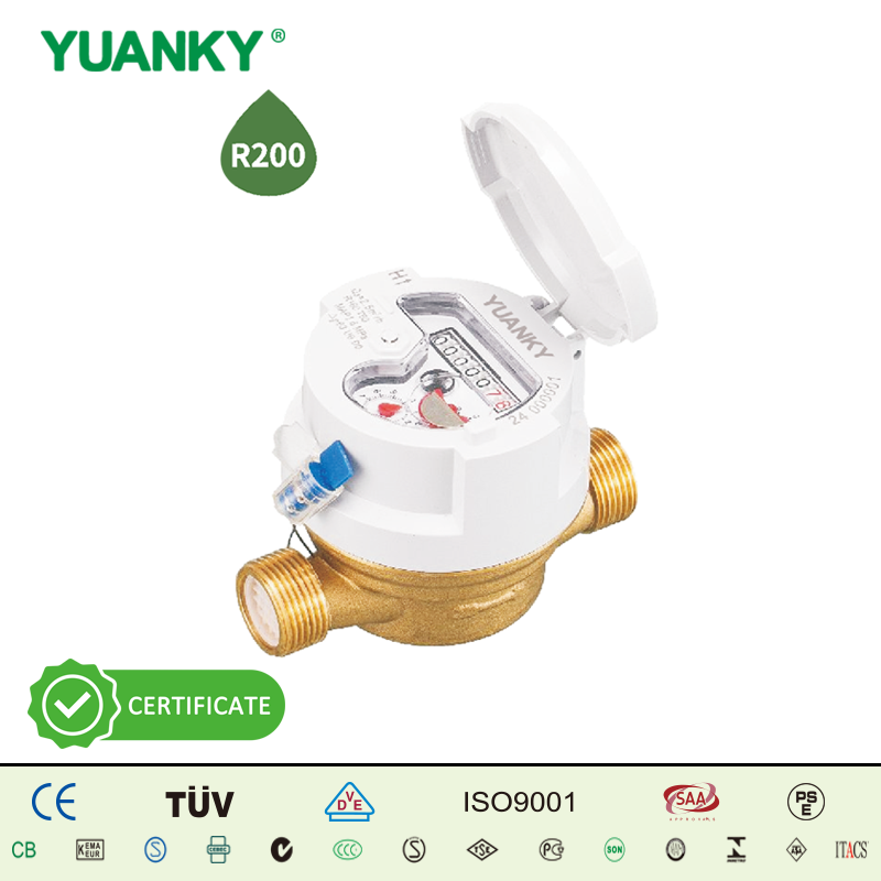 YUANKY HWSG-xxD8/RLN1 (DN15-DN20) SINGLE JET JET TYPE WATER METER