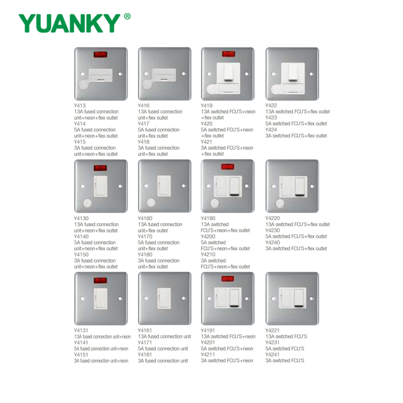 YUANKY Hot Selling Y Range Switch Socket