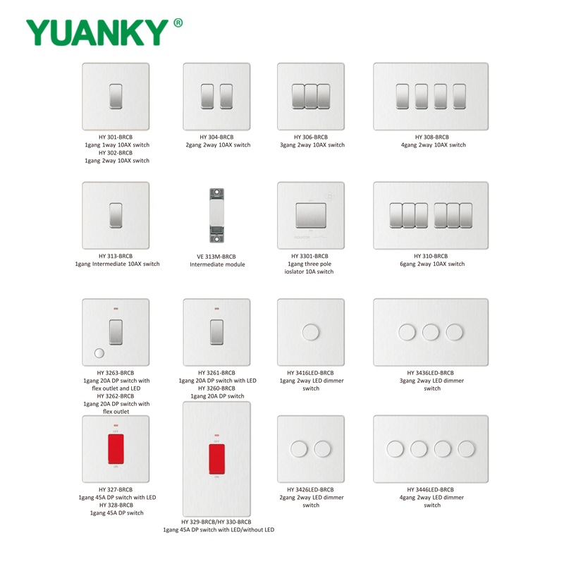 Z&oacute;calo vendedor caliente del interruptor de la gama HY de YUANKY