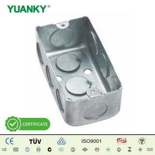 YUANKY 1-3/4' बायोमेट्रिक लॉक 120V 100A 6 सॉकेट के साथ स्टील औद्योगिक वितरण बॉक्स