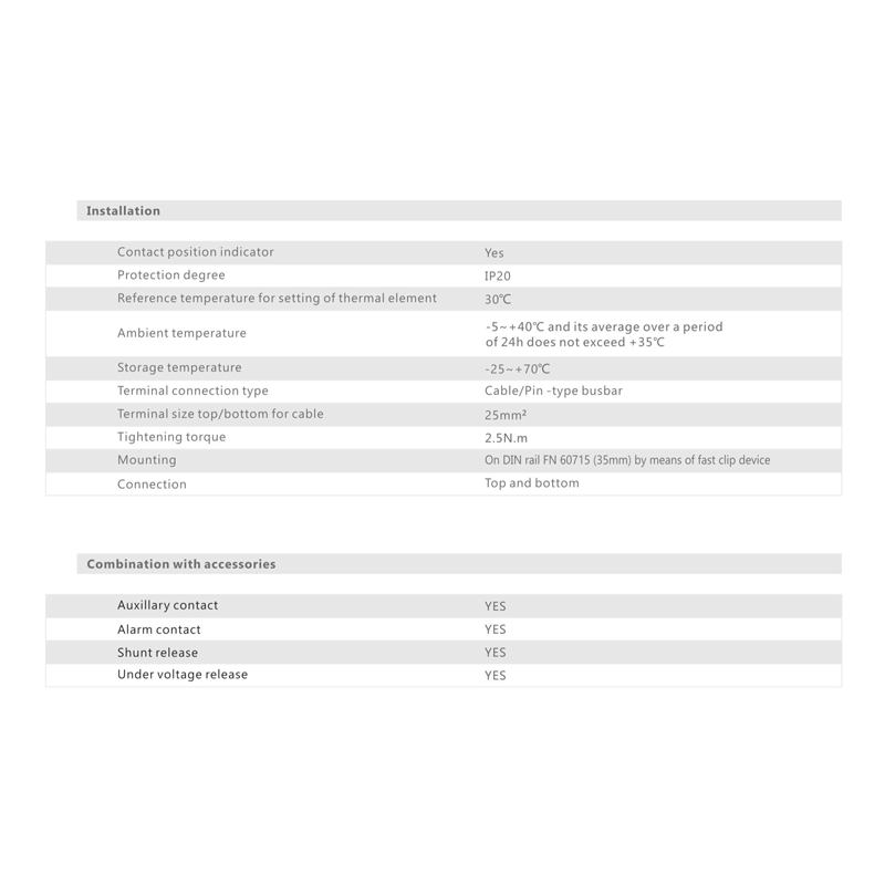 YUANKY S7(6KA) C32 C63 Plastic Miniature Circuit Breaker MCB 1P 2P 3P Din Rail Mounting Industrial Use