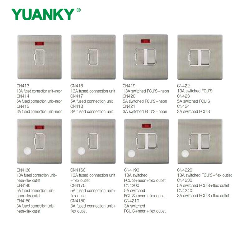 YUANKY Hot Selling CN Range Switch Socket