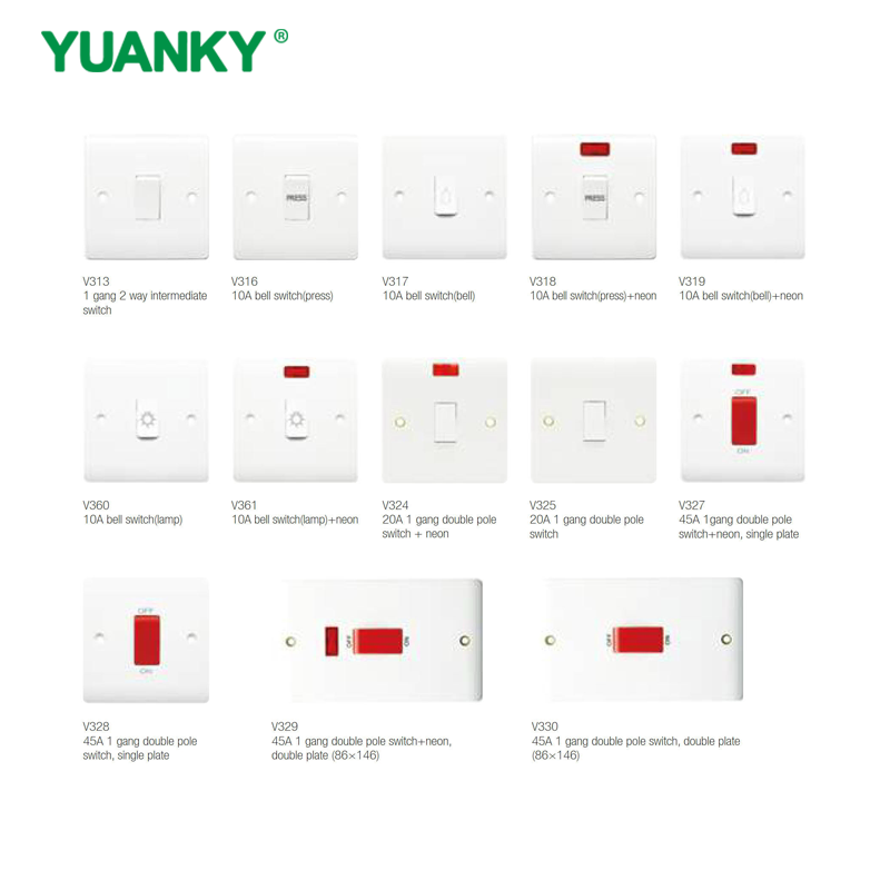 YUANKY Jual Terlaris Soket Sakelar Rentang V