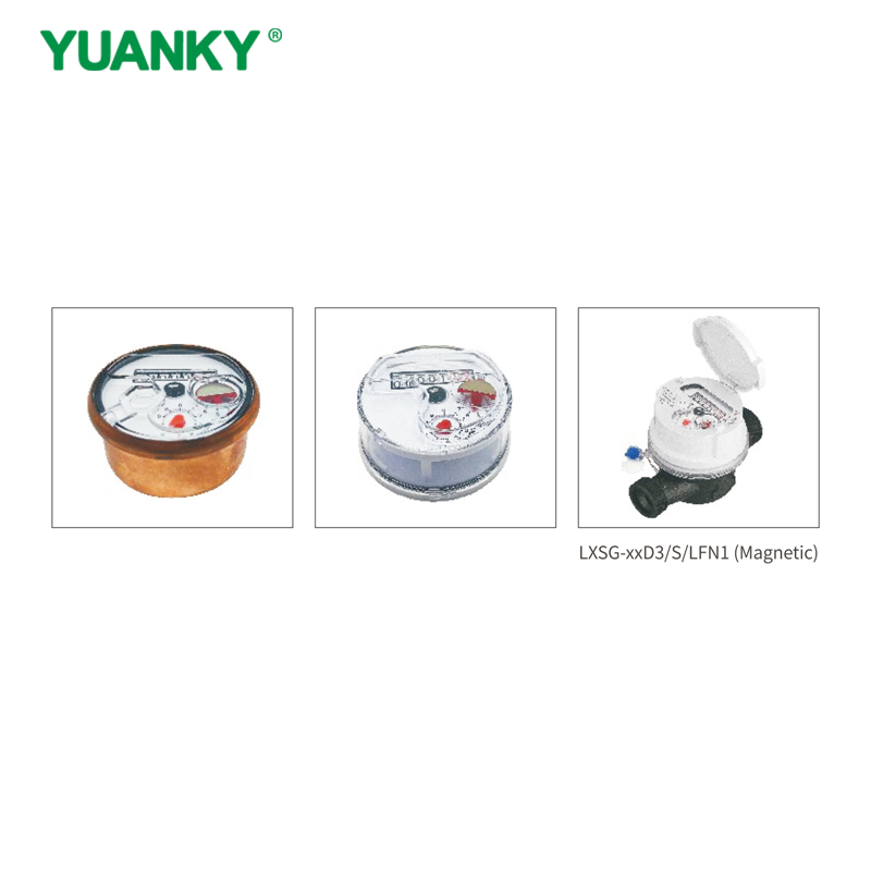 YUANKY HWSG‑xxD3/S/RLN1 (DN15‑DN20) MEDIDOR DE &Aacute;GUA TIPO SECO DE JATO &Uacute;NICO