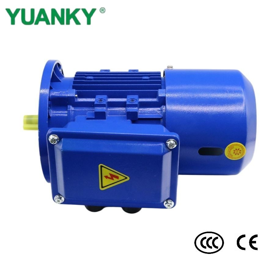 YUANKY YEJ Series Electromagnetic Brake Three-Phase Asynchronous Motor 0.18kW-7.5kW, 0.43A-15.3A Induction Motor