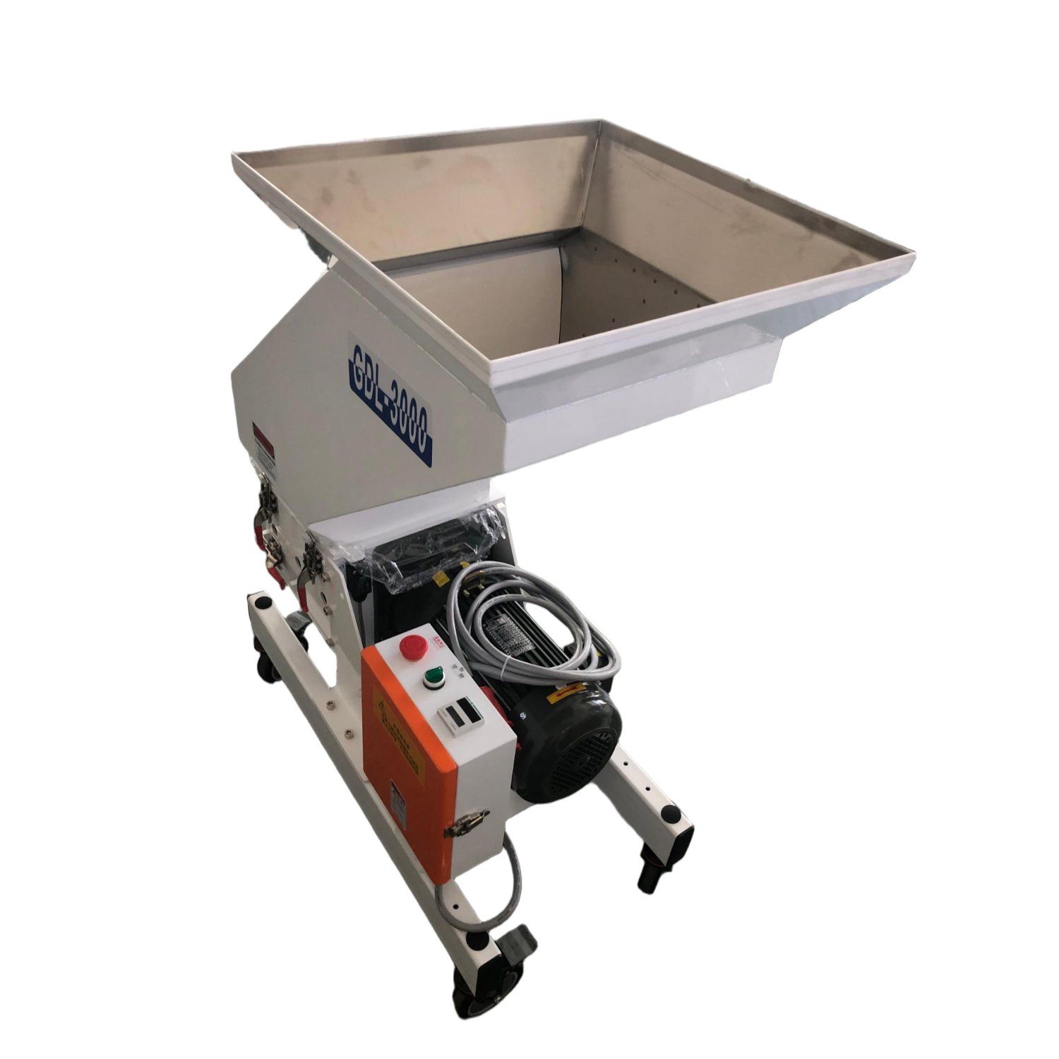 YUANKY GDL Series GDL-3000 Concasseur efficace et silencieux &agrave; basse vitesse &agrave; c&ocirc;t&eacute; de la presse 3,7 kW  2,2 kW, 150 tr/min, capacit&eacute; de concassage 70-150 (kg  h), granulateur &agrave; c&ocirc;t&eacute; de la machine