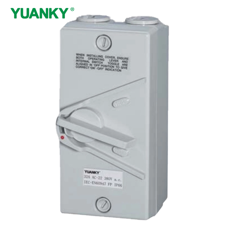 HWF1 Waterproof Switch 20A 35A 63A 250/440V Weatherproof Isolator