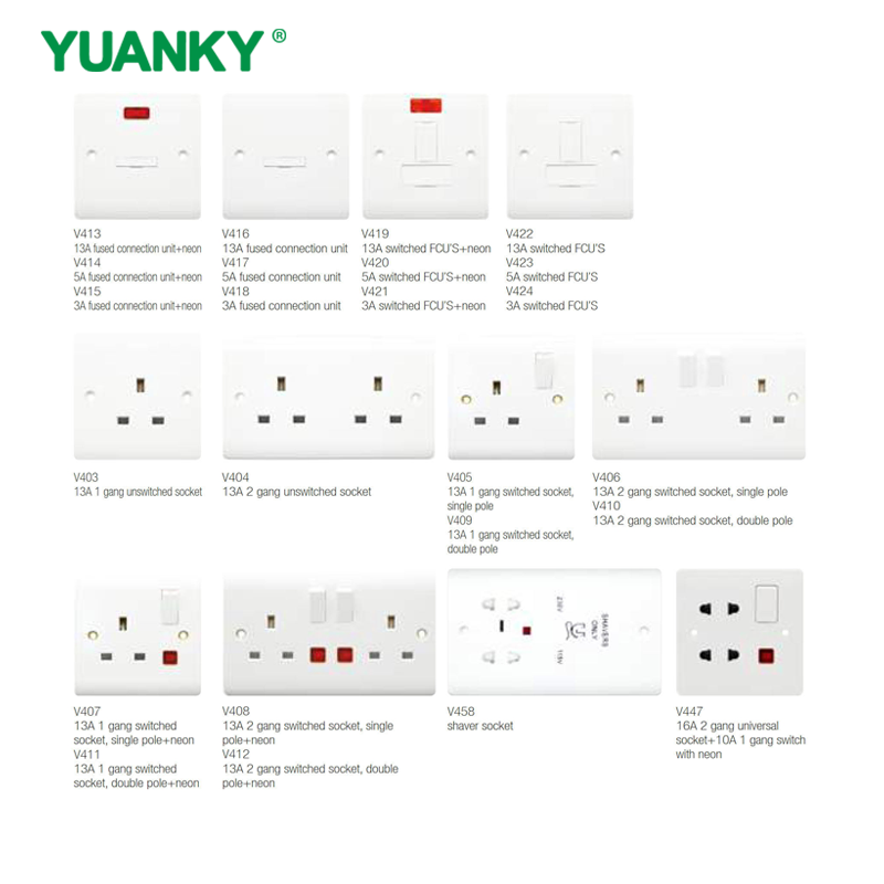YUANKY Jual Terlaris Soket Sakelar Rentang V