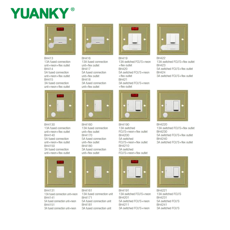 YUANKY Hot Selling BH Range-schakelaaraansluiting