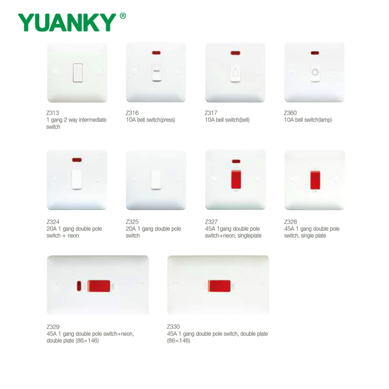 YUANKY Hot Selling Z Range Switch Socket